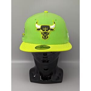New Era Chicago Bulls Eastern Conference Green 59FIFTY Fitted Hat Cap Size 6 7/8